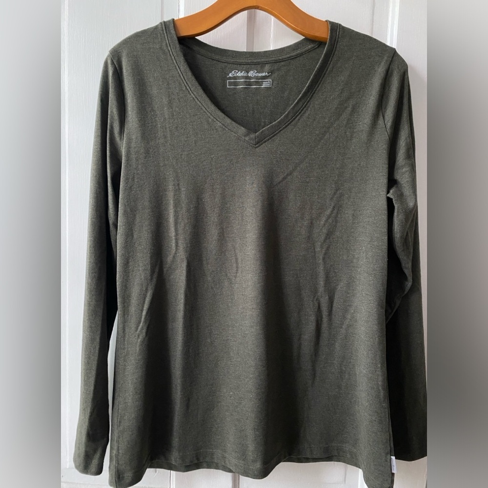 Eddie Bauer long sleeve cotton long sleeve t-shirt